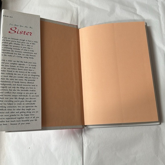 ⛱️2/$5⛱️I'm Glad You Are My Sister: A Blue Mountain Arts Collection hardcover - Picture 4 of 11